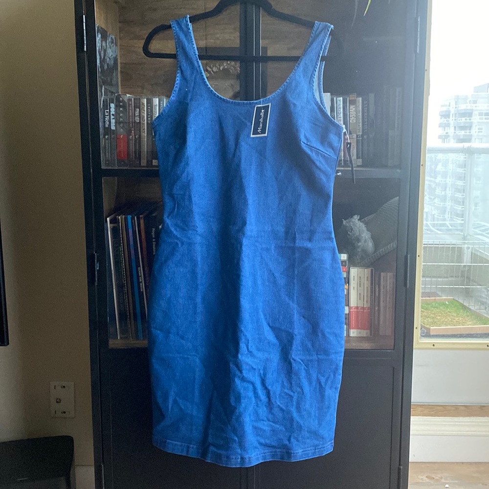 COPY - Derek Heart denim style body con dress, size large
